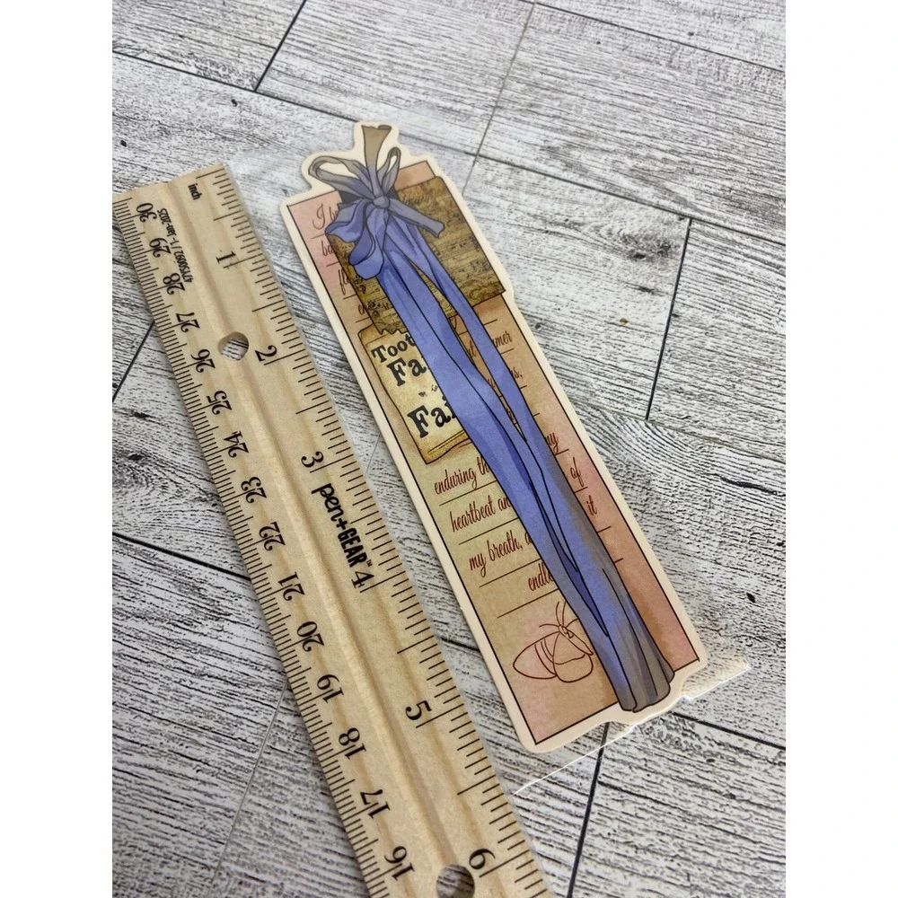Collage Die-Cut Bookmark - Layered ephemera - Romantic Scrapbooking